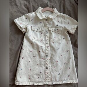 Zara Cream Floral Kids Dress